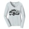 Ladies Long Sleeve Fan Favorite V Neck Tee Thumbnail