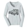 Ladies Long Sleeve Fan Favorite V Neck Tee Thumbnail