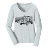 Ladies Long Sleeve Fan Favorite V Neck Tee Thumbnail