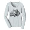 Ladies Long Sleeve Fan Favorite V Neck Tee Thumbnail