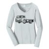 Ladies Long Sleeve Fan Favorite V Neck Tee Thumbnail