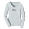 Ladies Long Sleeve Fan Favorite V Neck Tee Thumbnail