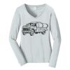 Ladies Long Sleeve Fan Favorite V Neck Tee Thumbnail