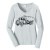 Ladies Long Sleeve Fan Favorite V Neck Tee Thumbnail