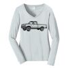 Ladies Long Sleeve Fan Favorite V Neck Tee Thumbnail