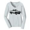 Ladies Long Sleeve Fan Favorite V Neck Tee Thumbnail