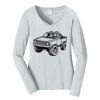 Ladies Long Sleeve Fan Favorite V Neck Tee Thumbnail