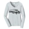 Ladies Long Sleeve Fan Favorite V Neck Tee Thumbnail