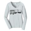 Ladies Long Sleeve Fan Favorite V Neck Tee Thumbnail