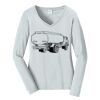 Ladies Long Sleeve Fan Favorite V Neck Tee Thumbnail