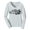 Ladies Long Sleeve Fan Favorite V Neck Tee Thumbnail