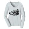 Ladies Long Sleeve Fan Favorite V Neck Tee Thumbnail