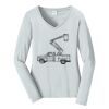 Ladies Long Sleeve Fan Favorite V Neck Tee Thumbnail