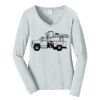 Ladies Long Sleeve Fan Favorite V Neck Tee Thumbnail