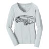 Ladies Long Sleeve Fan Favorite V Neck Tee Thumbnail