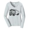 Ladies Long Sleeve Fan Favorite V Neck Tee Thumbnail