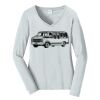 Ladies Long Sleeve Fan Favorite V Neck Tee Thumbnail