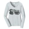 Ladies Long Sleeve Fan Favorite V Neck Tee Thumbnail