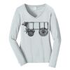 Ladies Long Sleeve Fan Favorite V Neck Tee Thumbnail