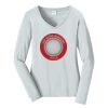 Ladies Long Sleeve Fan Favorite V Neck Tee Thumbnail