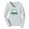 Ladies Long Sleeve Fan Favorite V Neck Tee Thumbnail