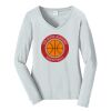 Ladies Long Sleeve Fan Favorite V Neck Tee Thumbnail