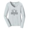 Ladies Long Sleeve Fan Favorite V Neck Tee Thumbnail