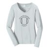 Ladies Long Sleeve Fan Favorite V Neck Tee Thumbnail