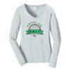 Ladies Long Sleeve Fan Favorite V Neck Tee Thumbnail