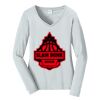 Ladies Long Sleeve Fan Favorite V Neck Tee Thumbnail