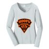 Ladies Long Sleeve Fan Favorite V Neck Tee Thumbnail