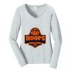 Ladies Long Sleeve Fan Favorite V Neck Tee Thumbnail