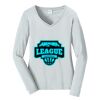 Ladies Long Sleeve Fan Favorite V Neck Tee Thumbnail