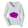 Ladies Long Sleeve Fan Favorite V Neck Tee Thumbnail