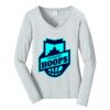 Ladies Long Sleeve Fan Favorite V Neck Tee Thumbnail