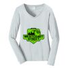 Ladies Long Sleeve Fan Favorite V Neck Tee Thumbnail