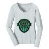 Ladies Long Sleeve Fan Favorite V Neck Tee Thumbnail