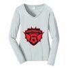 Ladies Long Sleeve Fan Favorite V Neck Tee Thumbnail