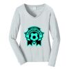 Ladies Long Sleeve Fan Favorite V Neck Tee Thumbnail