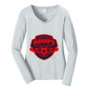 Ladies Long Sleeve Fan Favorite V Neck Tee Thumbnail