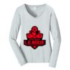 Ladies Long Sleeve Fan Favorite V Neck Tee Thumbnail