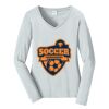 Ladies Long Sleeve Fan Favorite V Neck Tee Thumbnail