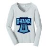 Ladies Long Sleeve Fan Favorite V Neck Tee Thumbnail