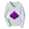 Ladies Long Sleeve Fan Favorite V Neck Tee Thumbnail