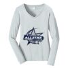 Ladies Long Sleeve Fan Favorite V Neck Tee Thumbnail