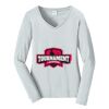 Ladies Long Sleeve Fan Favorite V Neck Tee Thumbnail