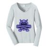 Ladies Long Sleeve Fan Favorite V Neck Tee Thumbnail