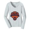 Ladies Long Sleeve Fan Favorite V Neck Tee Thumbnail