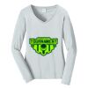 Ladies Long Sleeve Fan Favorite V Neck Tee Thumbnail