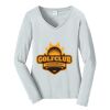 Ladies Long Sleeve Fan Favorite V Neck Tee Thumbnail